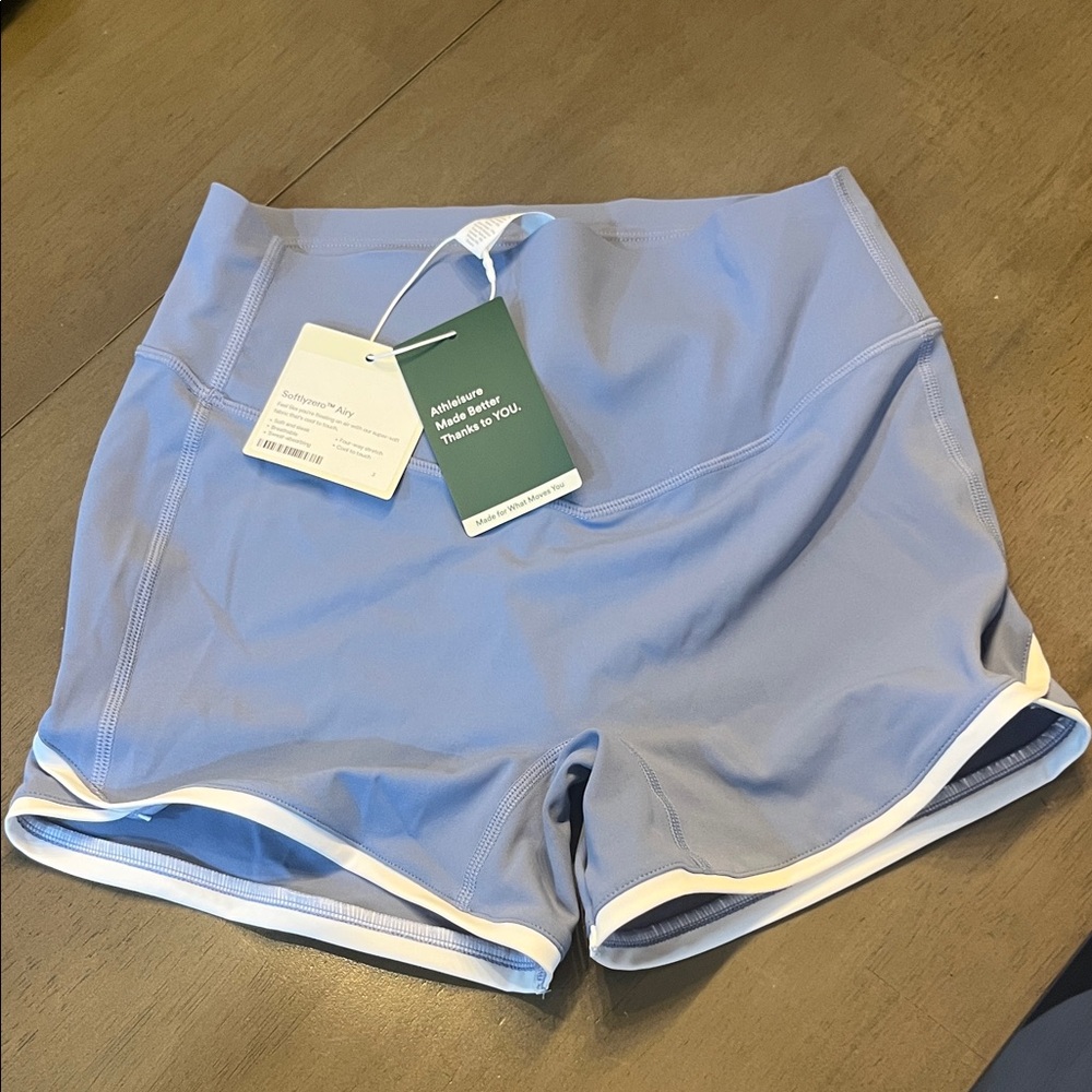 NWT Halara Softlyzero Airy Women's Blue Athletic Shorts